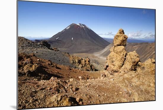 Tongariro Alpine Crossing with Mount Ngauruhoe-Stuart-Mounted Photographic Print