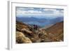 Tongariro Alpine Crossing with View of Lake Taupo-Stuart-Framed Photographic Print