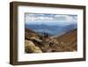 Tongariro Alpine Crossing with View of Lake Taupo-Stuart-Framed Photographic Print