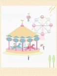 The Image of Pink Amusement Park Rides-TongRo-Giclee Print