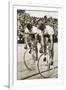 Toni Merkens and Albert Sellinger Starting the 1000 Metre Bike Race at the Berlin Olympic Games,?-German photographer-Framed Premium Photographic Print