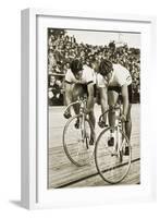 Toni Merkens and Albert Sellinger Starting the 1000 Metre Bike Race at the Berlin Olympic Games,?-German photographer-Framed Photographic Print