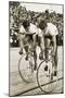 Toni Merkens and Albert Sellinger Starting the 1000 Metre Bike Race at the Berlin Olympic Games,?-German photographer-Mounted Photographic Print