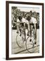 Toni Merkens and Albert Sellinger Starting the 1000 Metre Bike Race at the Berlin Olympic Games,?-German photographer-Framed Photographic Print