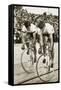 Toni Merkens and Albert Sellinger Starting the 1000 Metre Bike Race at the Berlin Olympic Games,?-German photographer-Framed Stretched Canvas