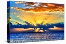 Sun Rays Sunrise-Toni Vaughan-Framed Art Print