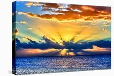 Sun Rays Sunrise-Toni Vaughan-Framed Art Print