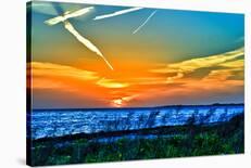 Wings and Jets Sunset-Toni Vaughan-Framed Art Print