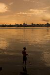 A Cuban Fishing off the City of Havana. in between the Capitol Building. Cuba-Toniflap-Photographic Print