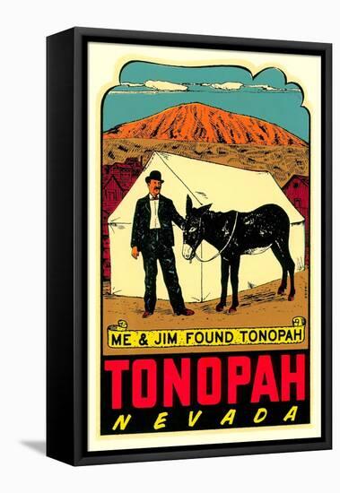 Tonopah, Nevada Decal-null-Framed Stretched Canvas