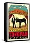 Tonopah, Nevada Decal-null-Framed Stretched Canvas