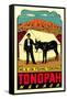 Tonopah, Nevada Decal-null-Framed Stretched Canvas