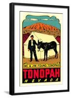 Tonopah, Nevada Decal-null-Framed Art Print