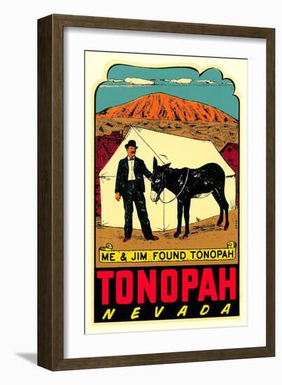 Tonopah, Nevada Decal-null-Framed Art Print