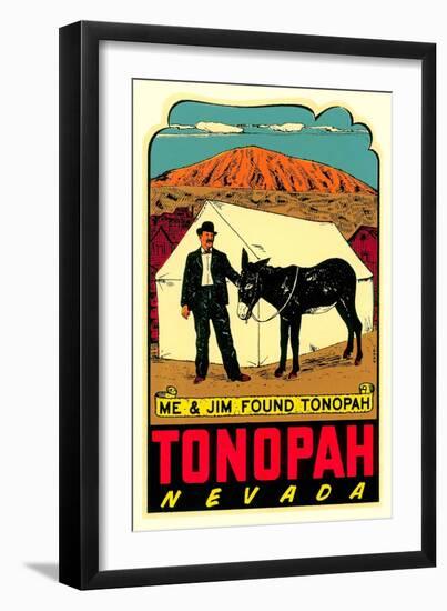 Tonopah, Nevada Decal-null-Framed Art Print