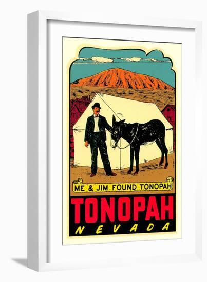 Tonopah, Nevada Decal-null-Framed Art Print