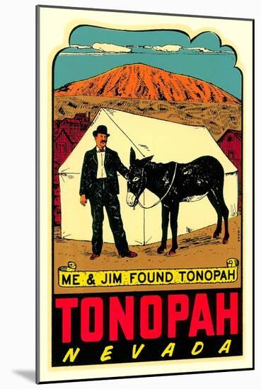Tonopah, Nevada Decal-null-Mounted Art Print