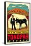 Tonopah, Nevada Decal-null-Framed Stretched Canvas