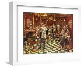 Tonsorial Parlor-Lee Dubin-Framed Giclee Print