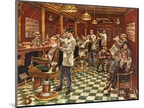 Tonsorial Parlor-Lee Dubin-Mounted Giclee Print