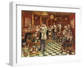 Tonsorial Parlor-Lee Dubin-Framed Giclee Print