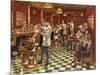 Tonsorial Parlor-Lee Dubin-Mounted Giclee Print