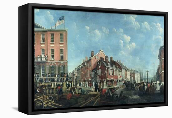 Tontine Coffee House, C.1797-Francis Guy-Framed Stretched Canvas
