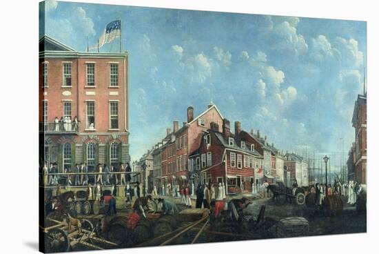 Tontine Coffee House, C.1797-Francis Guy-Stretched Canvas