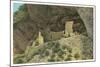 Tonto Cliff Dwellings, Apache Trail-null-Mounted Art Print