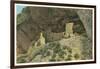 Tonto Cliff Dwellings, Apache Trail-null-Framed Art Print