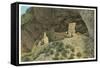 Tonto Cliff Dwellings, Apache Trail-null-Framed Stretched Canvas