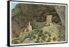 Tonto Cliff Dwellings, Apache Trail-null-Framed Stretched Canvas