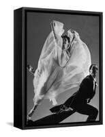 Tony and Sally Demarco, Ballroom Dance Team, Performing-Gjon Mili-Framed Stretched Canvas