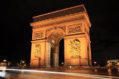 Arc De Triomphe at Night-Tony Baggett-Framed Photographic Print