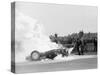 Tony Brooks' Car on Fire at the British Grand Prix, Silverstone, Northamptonshire,1956-null-Stretched Canvas