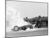 Tony Brooks' Car on Fire at the British Grand Prix, Silverstone, Northamptonshire,1956-null-Mounted Photographic Print