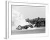 Tony Brooks' Car on Fire at the British Grand Prix, Silverstone, Northamptonshire,1956-null-Framed Photographic Print