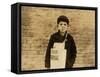 Tony Casale known as 'Bologna' Aged 11, Selling Papers for 4 Years, 1909-Lewis Wickes Hine-Framed Stretched Canvas