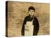 Tony Casale known as 'Bologna' Aged 11, Selling Papers for 4 Years, 1909-Lewis Wickes Hine-Stretched Canvas