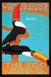 The London Zoo: South American Toucans-Tony Castle-Mounted Art Print