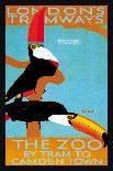 The London Zoo: South American Toucans-Tony Castle-Laminated Art Print