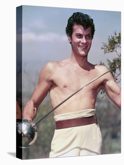 Tony Curtis THE PURPLE MASK, 1955 directed by H. BRUCE HUMBERSTONE (photo)-null-Stretched Canvas