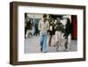 Tony Roberts, Woody Allen and Diane Keaton. ANNIE HALL, 1977 directed by Woody Allen (photo)-null-Framed Photo