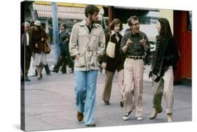 Tony Roberts, Woody Allen and Diane Keaton. ANNIE HALL, 1977 directed by Woody Allen (photo)-null-Stretched Canvas