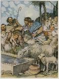 And He Made the Shepherds Let the Shepherdesses' Flocks Drink-Tony Sarg-Giclee Print