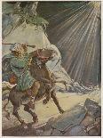 Moses Striking the Rock to Bring Forth Water-Tony Sarg-Giclee Print