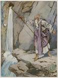 Moses Striking the Rock to Bring Forth Water-Tony Sarg-Giclee Print