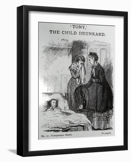 "Tony", the Child Drunkard, C.1860-null-Framed Giclee Print