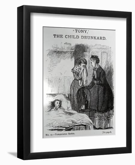 "Tony", the Child Drunkard, C.1860-null-Framed Giclee Print