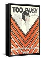 Too Busy Sheet Music-null-Framed Stretched Canvas